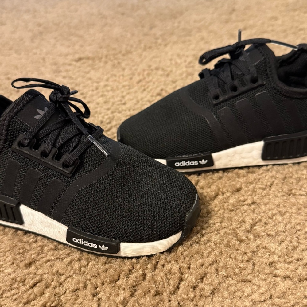 Adidas Kids Black and White Sneakers